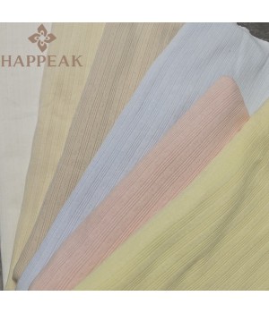 HAPPEAK Breathable Pure Combed Cotton Pointelle Fabric Soft White Knit Pointelle Stretch Fabric