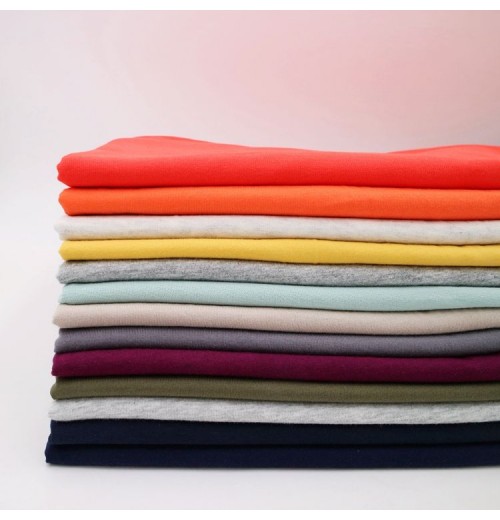 Free Sample China Manufacturer Organic Knitting Organic 100% Cotton Single Jersey Knit Fabric