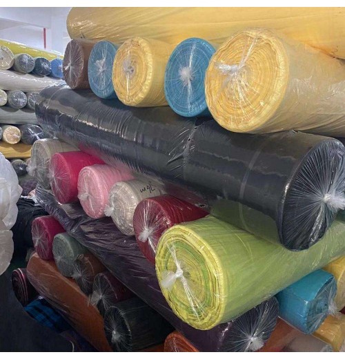 Fabric Stock Lot Cotton Twill solid woven 150gsm 43/44"