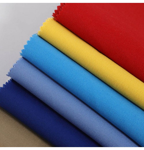 Customized 100% cotton Flame retardant plain fabric non flammable fabric for workwear