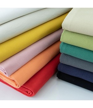 100% Organic Cotton Fabric Solid Color Voile Plain Soft Stretch Dress For Women And Boys Woven Technique Cotton Lining Fabric